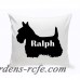 JDS Personalized Gifts Personalized Schnauzer Silhouette Throw Pillow JMSI2436